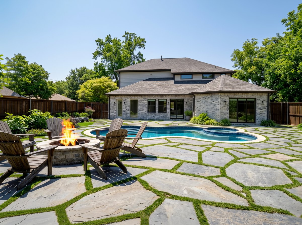 Fire pit seating area